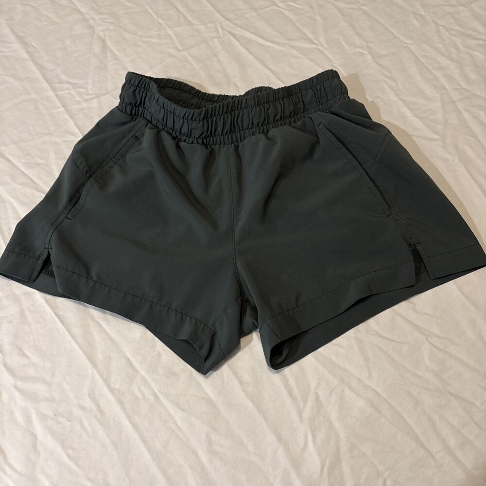 Zella Elastic Waist Activewear Un-Lined green Shorts women’s Sz XS